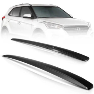 Longarina de teto do hyundai Creta 2016, 2017, 2018 e 2019, na cor preta.