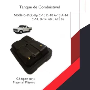 Tanque de combustível de plástico C10 D10 A10 A14 C14 D14 até 98 68 Litros