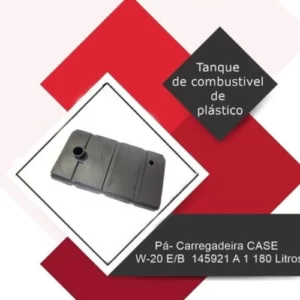 Tanque de combustível de plástico Pá-Carregadeira CASE W-20 EB 145921 a 1 180 Litros